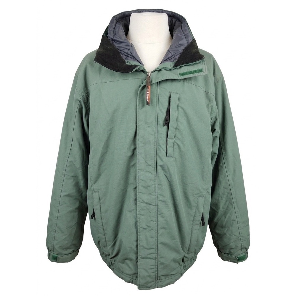 Men's LL Bean Storm Chaser Vintage Winter Jacket Coat Size Large